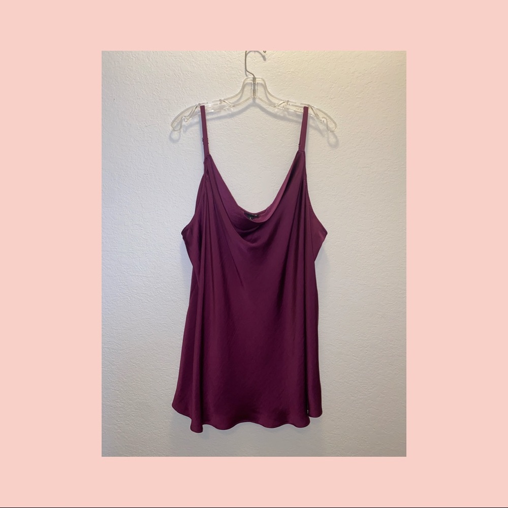 Torrid- Plum Purple Cowl Neck Tank 3X NEW